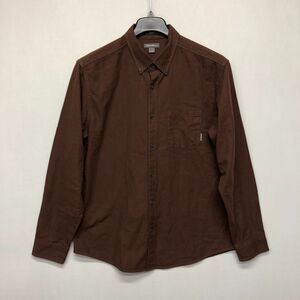 Eddie Bauer Men Classic Fit Long Sleeve Button Shirt Top Size Large Brown B269 8